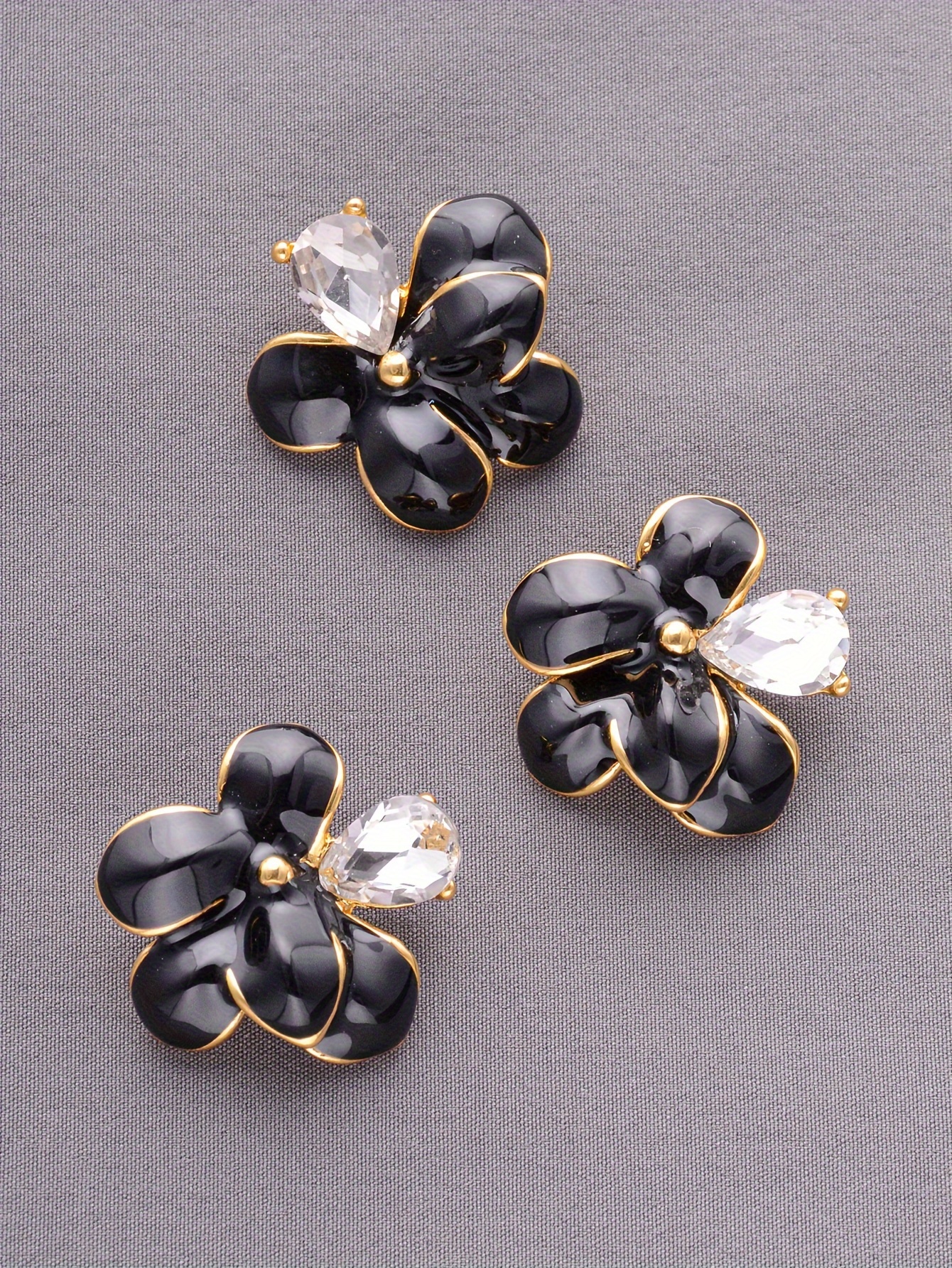 elegant alloy flower brooch pin set 4 piece decorative floral buttons for shirts sweaters coats diy fashion accessories for handbags gift boxes shoes and bouquets details 4