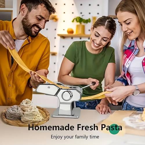 manual noodle machine stainless steel noodle press and cutter with adjustable thickness setting noodle machine suitable for noodles and spaghetti
