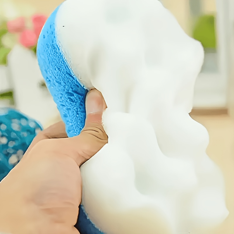 2 Pack Soft Exfoliating Bath Sponge Set with Long Handle