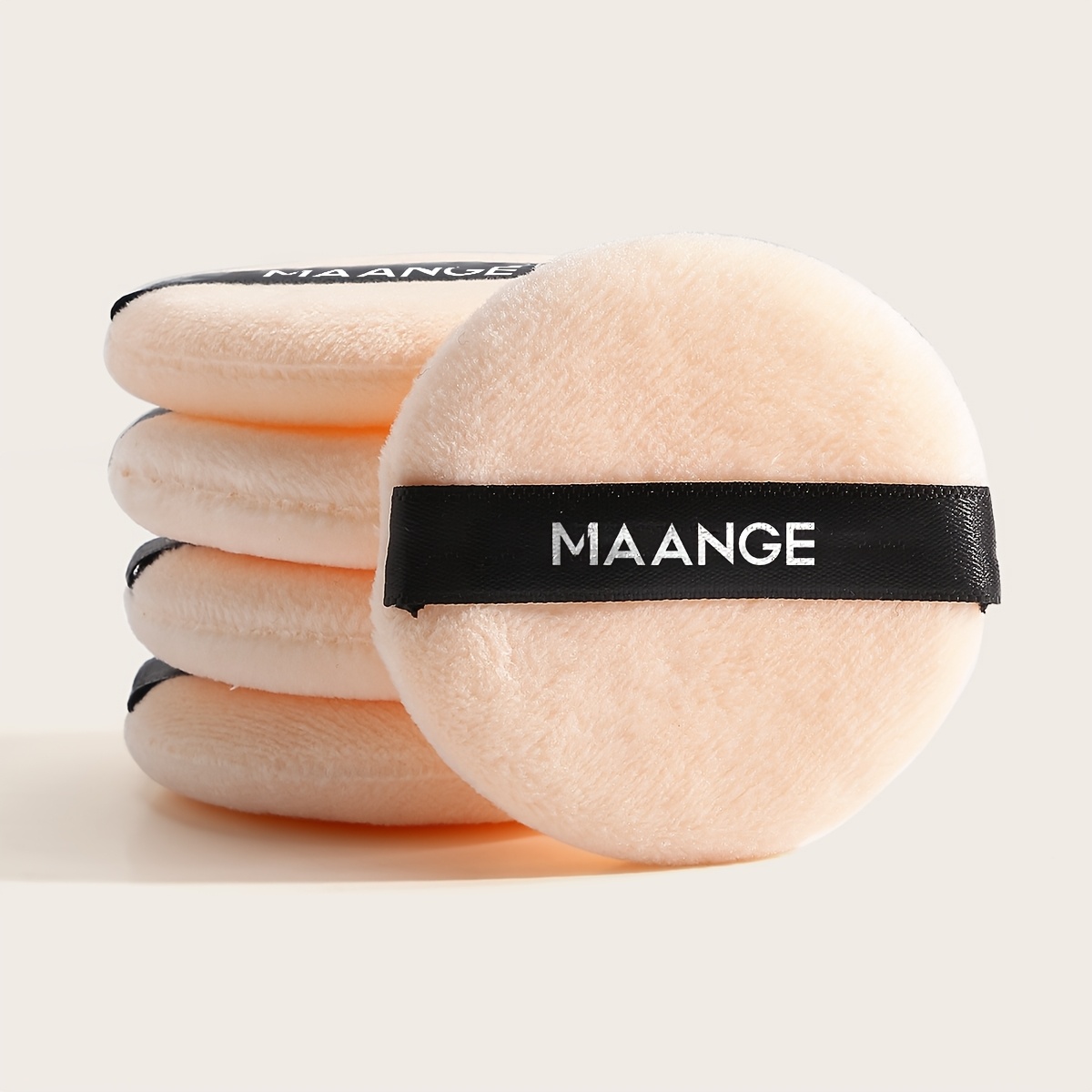 5pcs Cushion Makeup For Application - Portable And Reusable Sponge For Liquid, Cream, And Powder - Round Puff For Perfect Blending