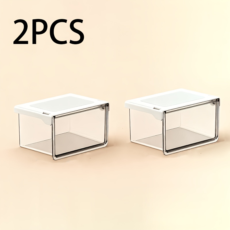 Image of Acrylic Cosmetic Storage Box, Expandable Storage Box, No Drilling Required, Wall-mounted Installation, Minimalist Bathroom Storage Cabinet, Suitable For Storing Pads, Lipsticks, Swabs, And Other Items