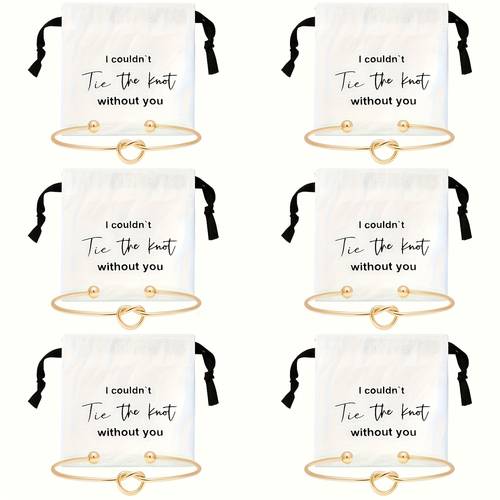 regalo para ella/él, juego de 12 bolsas de joyería, regalos para damas de honor, juego de 6 bolsas pequeñas con cordón y 6 pulseras con para damas de honor, empaque de joyería, regalo de para damas de honor, recuerdos para