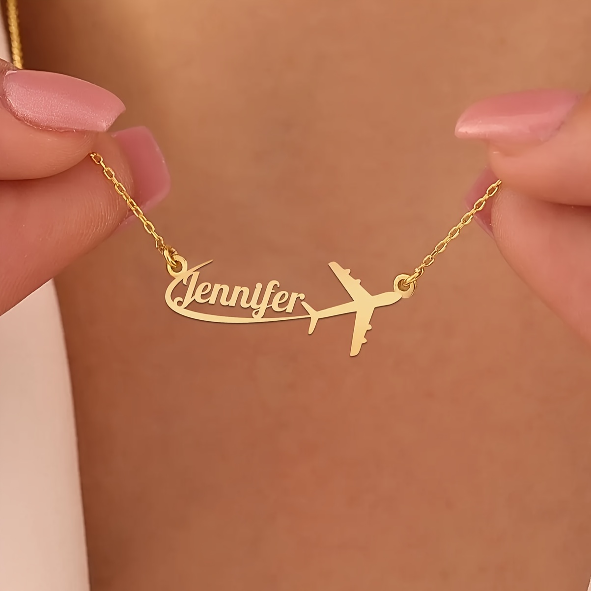 TEMU Collana Personalizzata con da Viaggio | Pendente Aereo | Regalo per Appassionati di Viaggi - Gioielli Personalizzati per Donne, per l'Uso e come