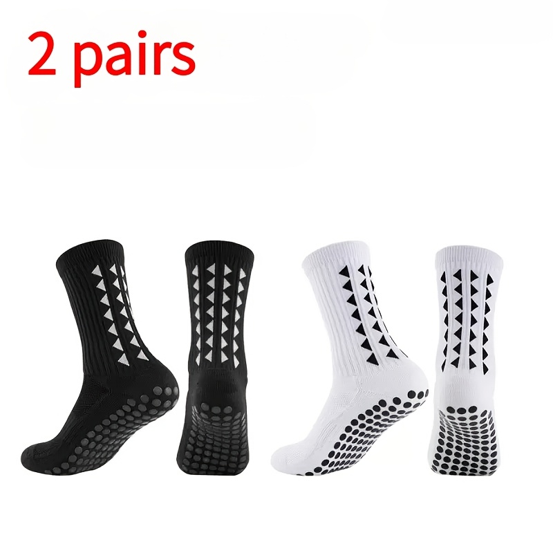 TEMU 2 di Calzini Sportivi Unisex con Design Antiscivolo, Adatti a Sport Come Calcio, Basket, Baseball, , Calcio, Ciclismo, , Escursionismo, Tennis e