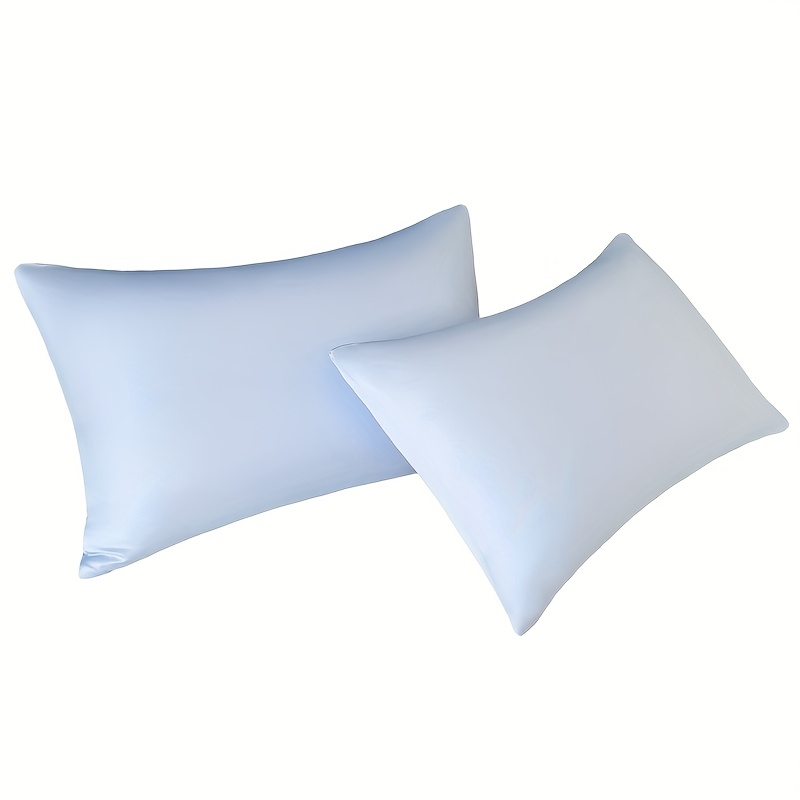 Two-pack of cooling pillowcases, suitable for hot-tempered people, soft and breathable Light Beige-friendly fabric with envelope-style closure, machine washable, plain color pillowcase for living room and bedroom, universal holiday gift for men and women