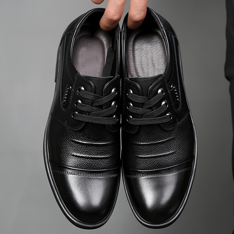 mens shoes formal casual shoes lace   round toe spliced shoes