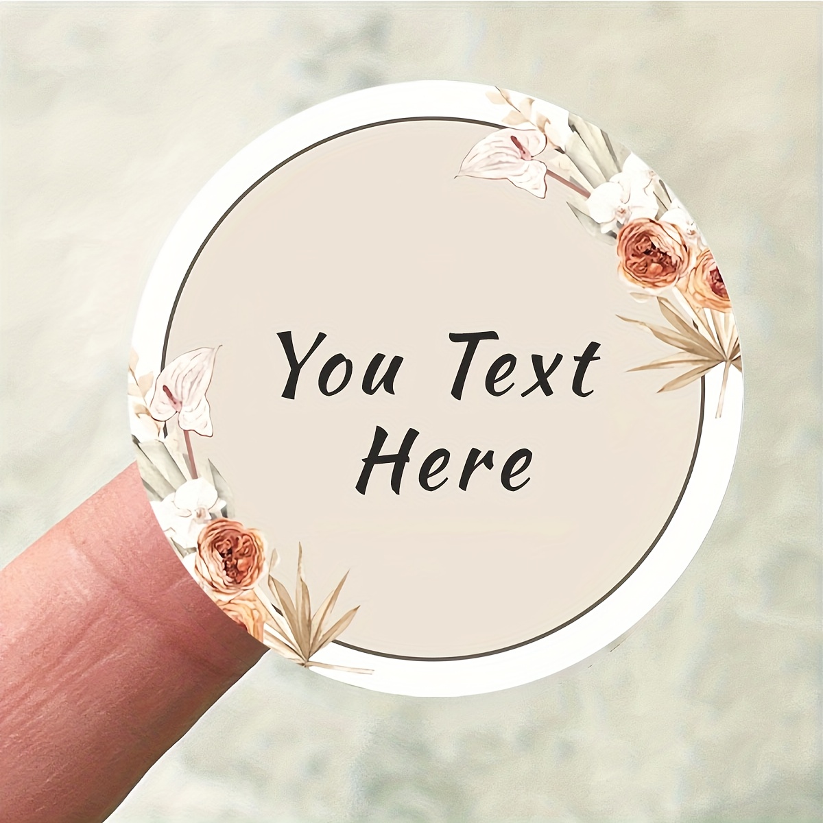 TEMU Customizable Personalized Stickers And Labels, Thank You, Engagement, Party, Holiday, Celebration - Personalized Text And Names, For Gift