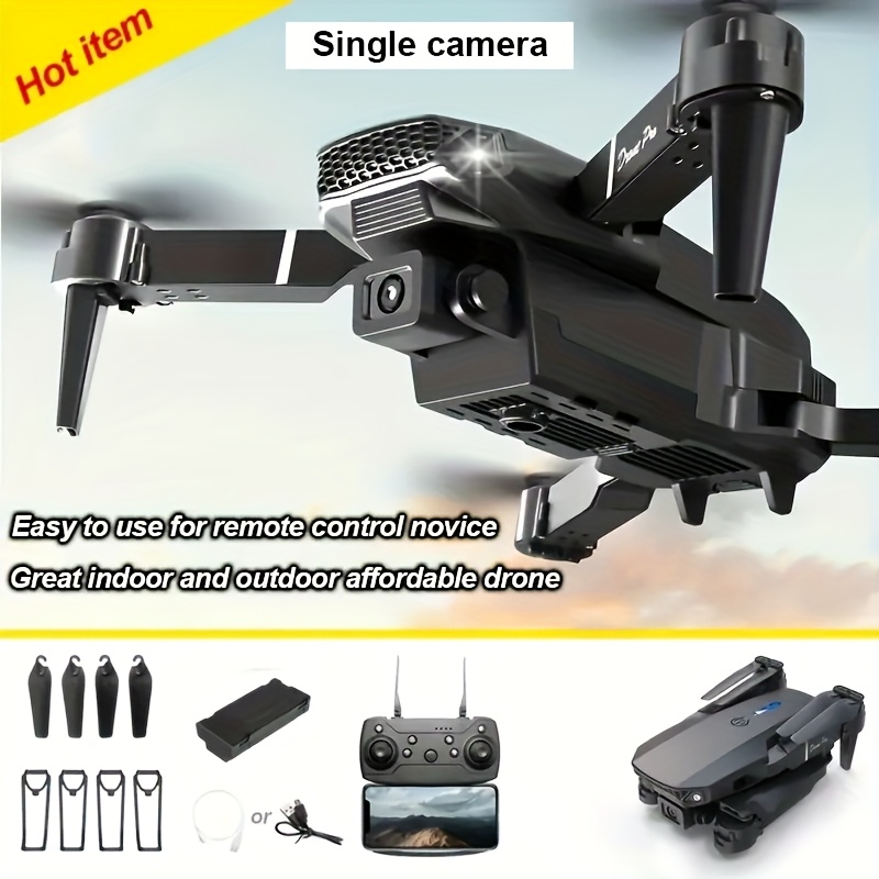 Drone Profesional E88PRO de 2025: Mejor Vendedor, Acrobacias 360°, Diseño Plegable Portátil, Operación Fácil con Transmisión de Imágenes por APP y Despegue con Un Toque, Flotabilidad Óptica – Ideal para Principiantes y Regalos de Vacaciones