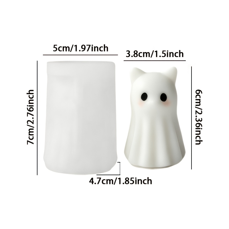 TEMU Moule 3D Chat et Chien pour Bougies, Fabrication de Savon, Artisanat en Résine Époxy - Moules en Silicone de Irrégulière pour Bougies, Savons,