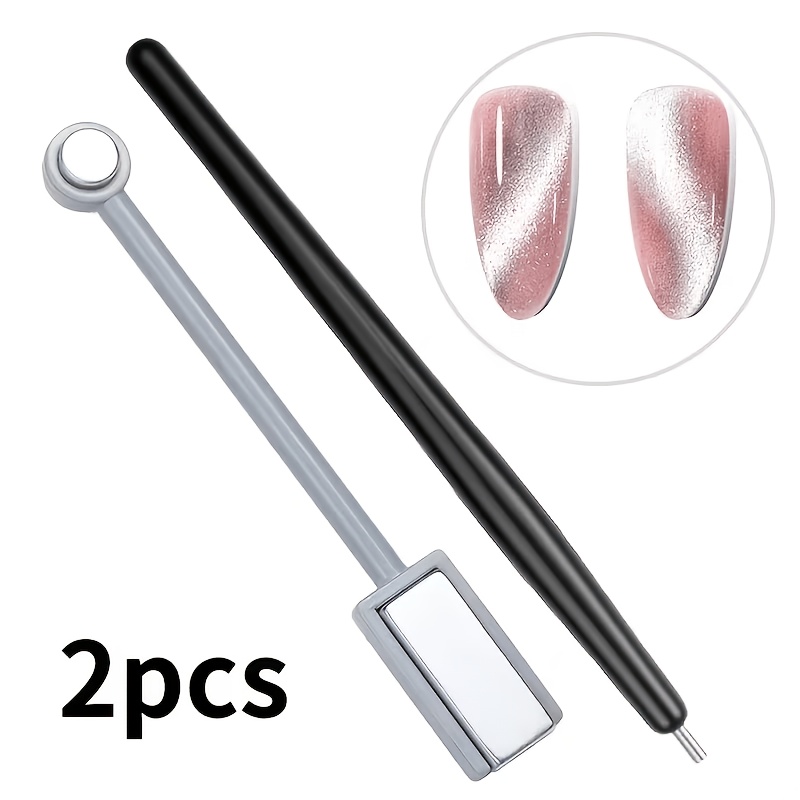 TEMU 2 stuks Nagel Tools, Multifunctionele Cat Eye Set met Diverse Styling Tools, Creëer Gradient Cat Eye Patronen, Tools voor Nagel Home, voor Nagel