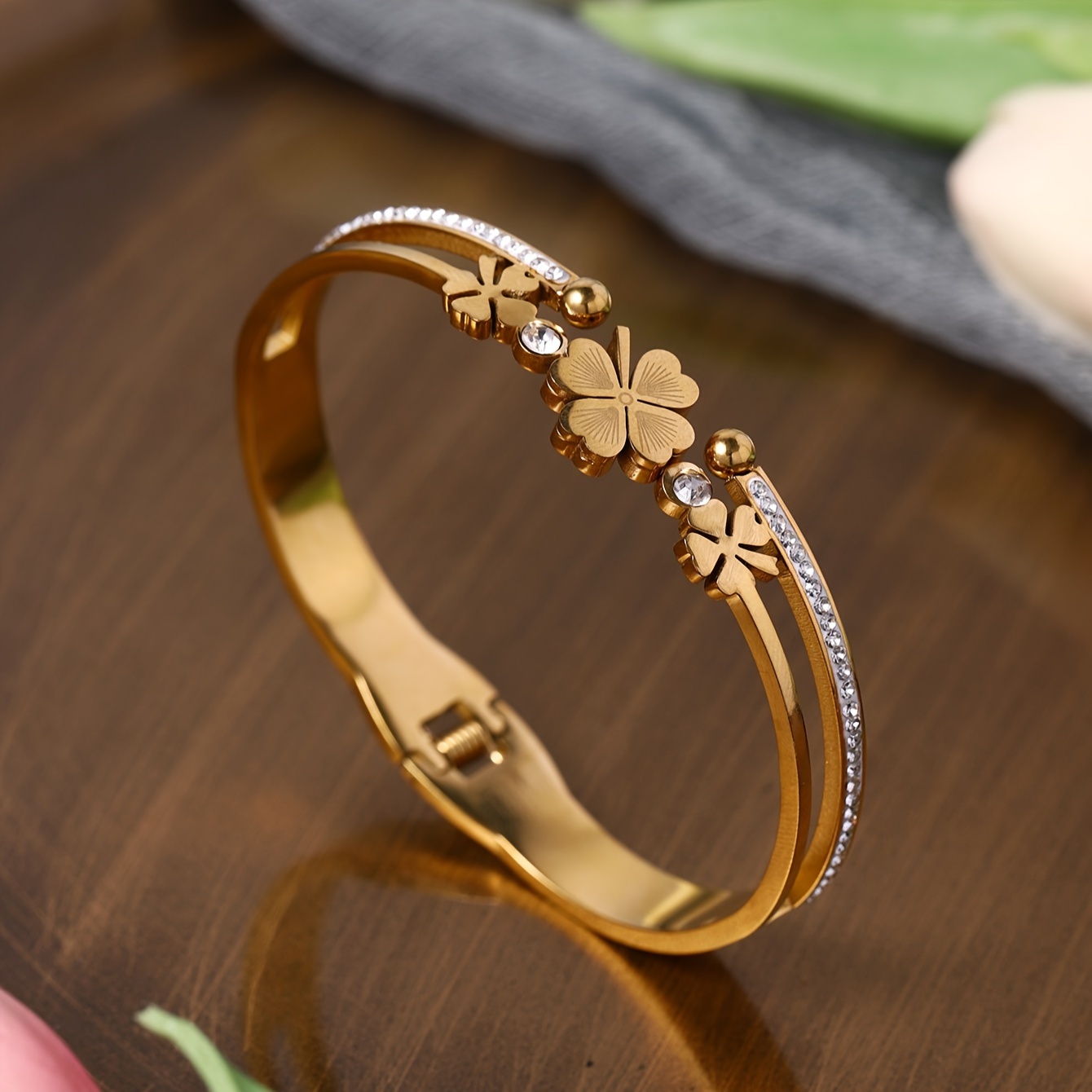 Women's Stainless Steel Hollow Out Bracelet