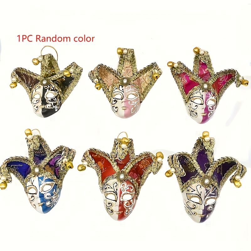 Carnival/halloween, Activity Scene Decoration Small Mask, Venetian Fridge Magnet Mask Small Pendant, Random