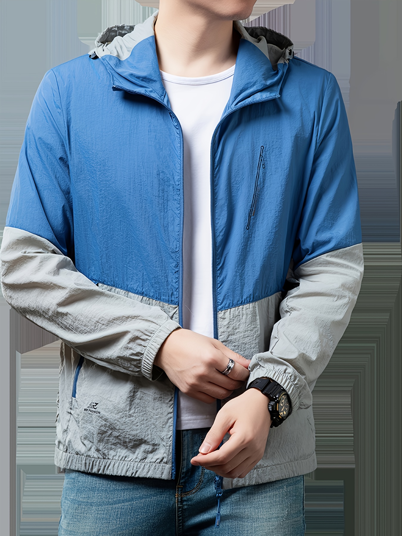 obm men's stylish summer sun protection jacket color Temu Saudi