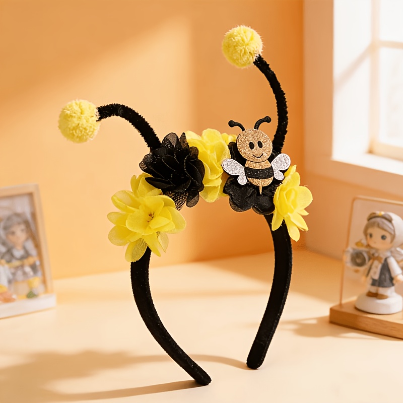 TEMU Yellow/red Ladybug And Bee Shaped Headband, A Cute Party Headpiece Parties, Festivals, Cosplay, Outdoor Photoshoots, And Other Occasions