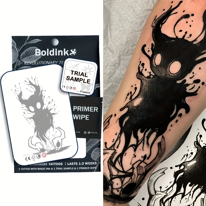 

Boldink Revolutionary Technology Tattoos, Semi-permanent Tattoos, Hollow Knight, Temporary Tattoos, Long Lasting, Fake Tattoos, Water-resistant, Authentic Tattoo Look, Plant-based, Tattoo, Sh139