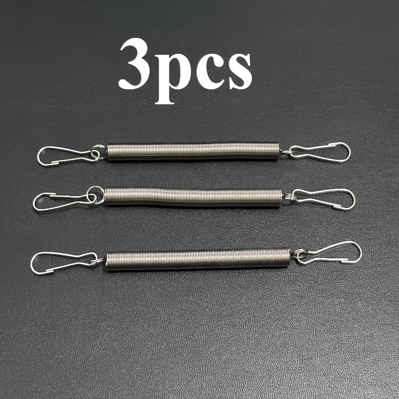 3pcs Stainless Steel Rabbit Cage Small Animal Cage Springs, Durable, With - Can Replace Small Pet Water Bottle Holders