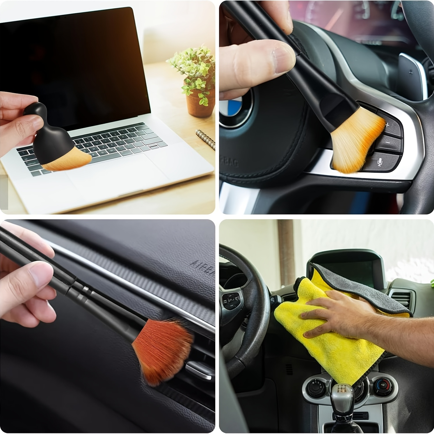 14pcs Car Detailing Brushes Cleaning Kit