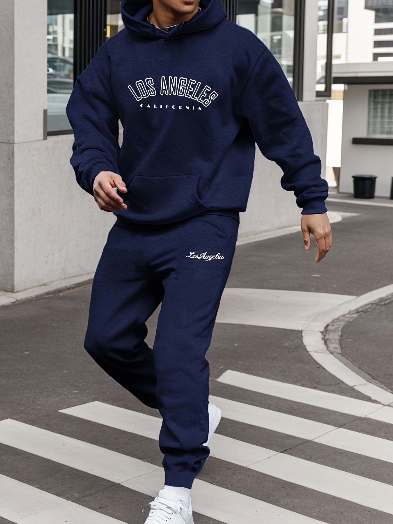 ensemble sweat à capuche pantalon survêtement hommes los Temu