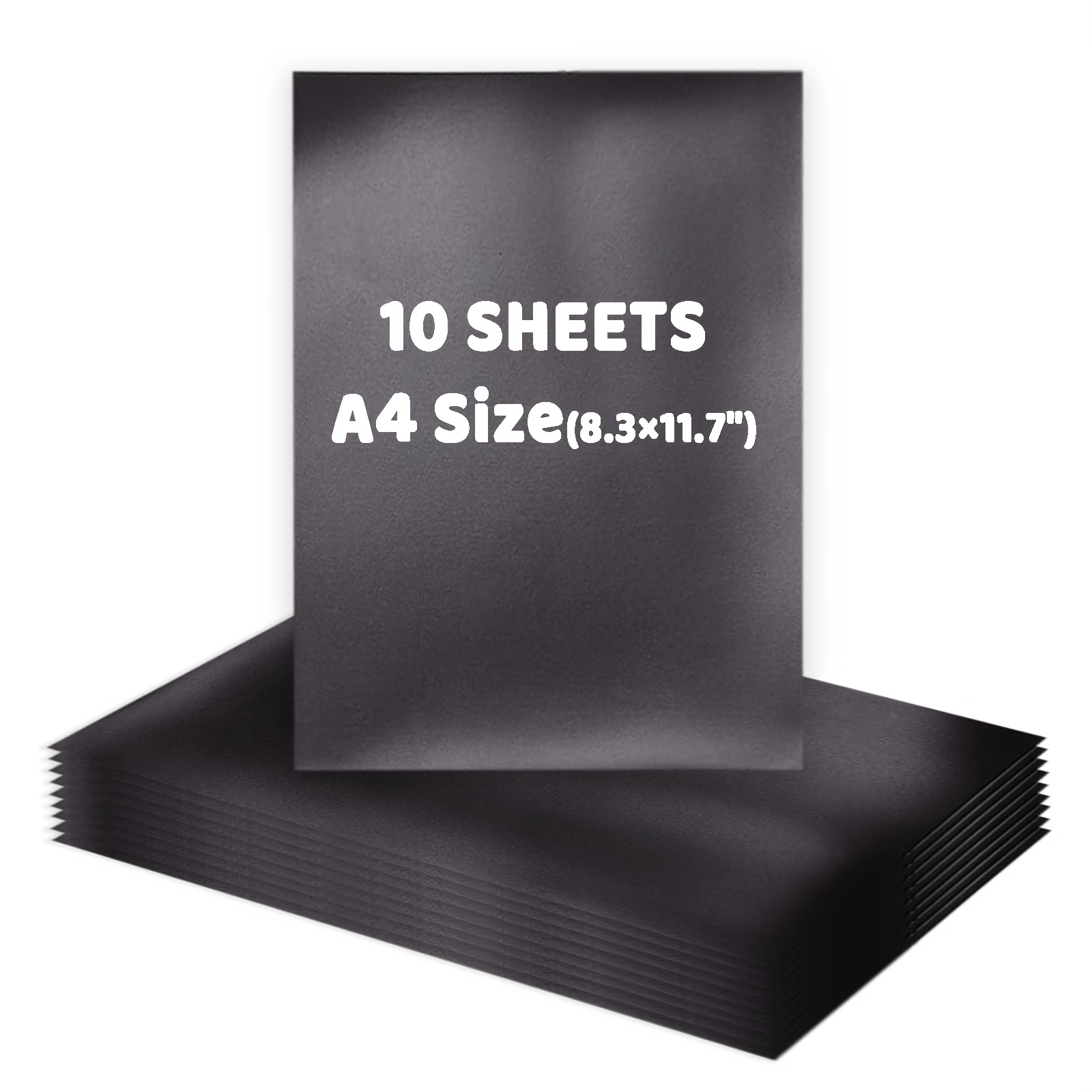 

10pcs A4 Size Flexible Magnetic Sheets, 8.3x11.7 Inch - , Single-sided For Cutting Die Storage & Organization