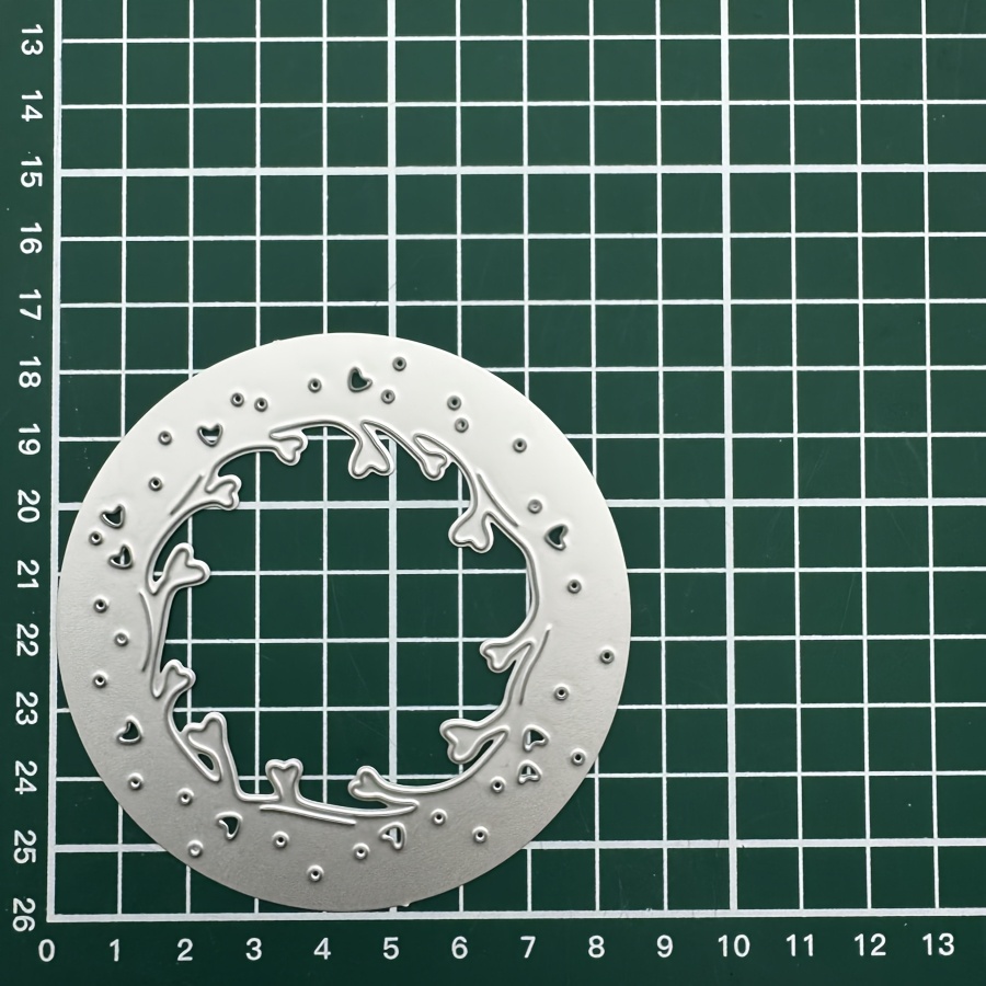 New Arrival Love Circle Background Metal Cutting Dies For Diy Scrapbooking Card Making Stencils Photo Albums