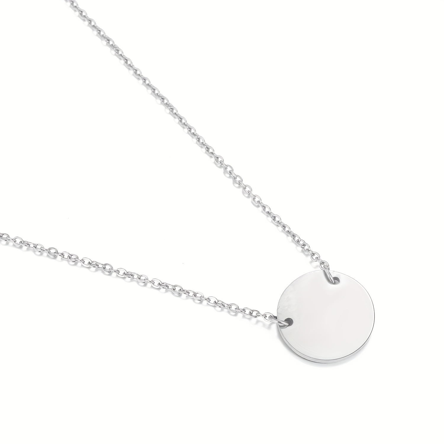 Unique High-End Women's Necklace with Round Geometric Pendant