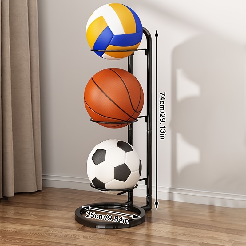 TEMU Indoor Storage Rack For Kids' Basketballs And Footballs