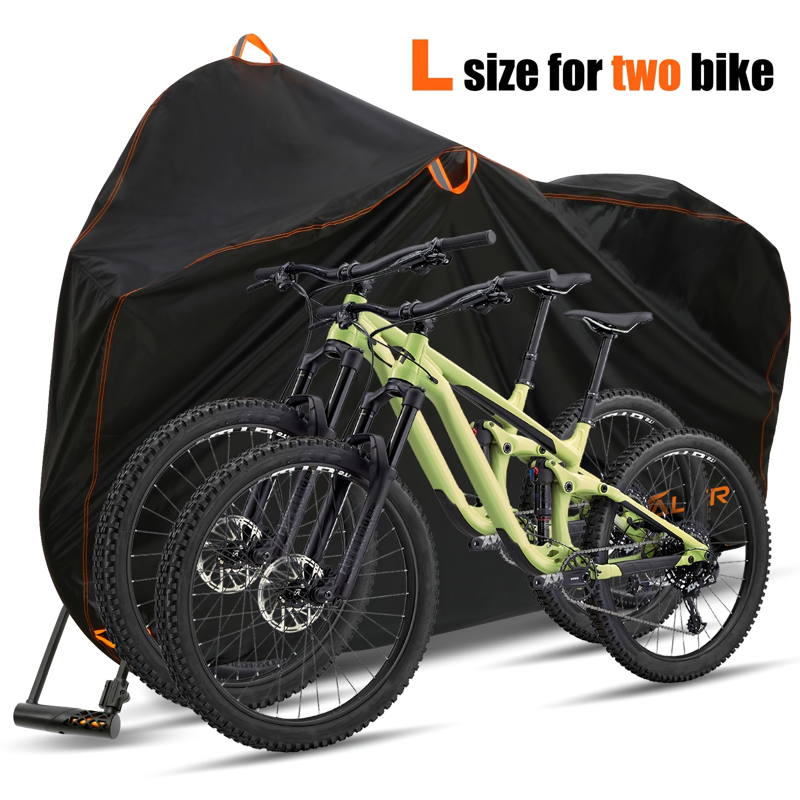 Image of Tavaler 3 Sizes Bike Cover 210d Oxford Outdoor Storage Triple Fabric & Anti-uv Bicycle Cover