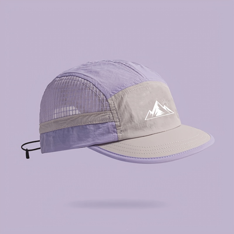 Men's Lightweight Quick-Dry Mesh Baseball Cap with Adjustable Drawstring