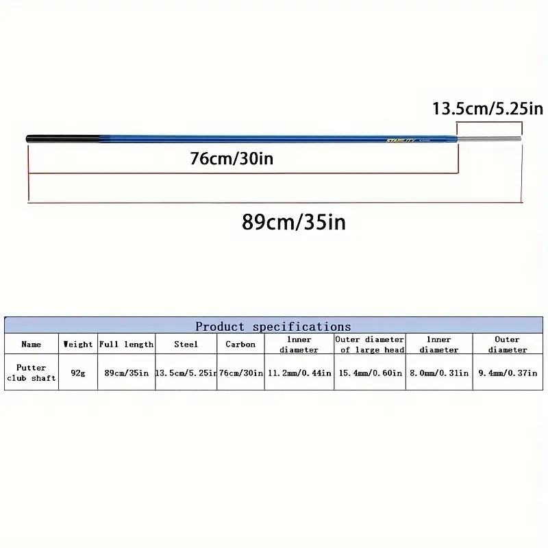 T-Line USA 11 Putter Graphite Shaft 89cm Playing Length Black Grip T-Line USA 11 Putter Graphite Shaft 89cm Playing Length Black Grip
