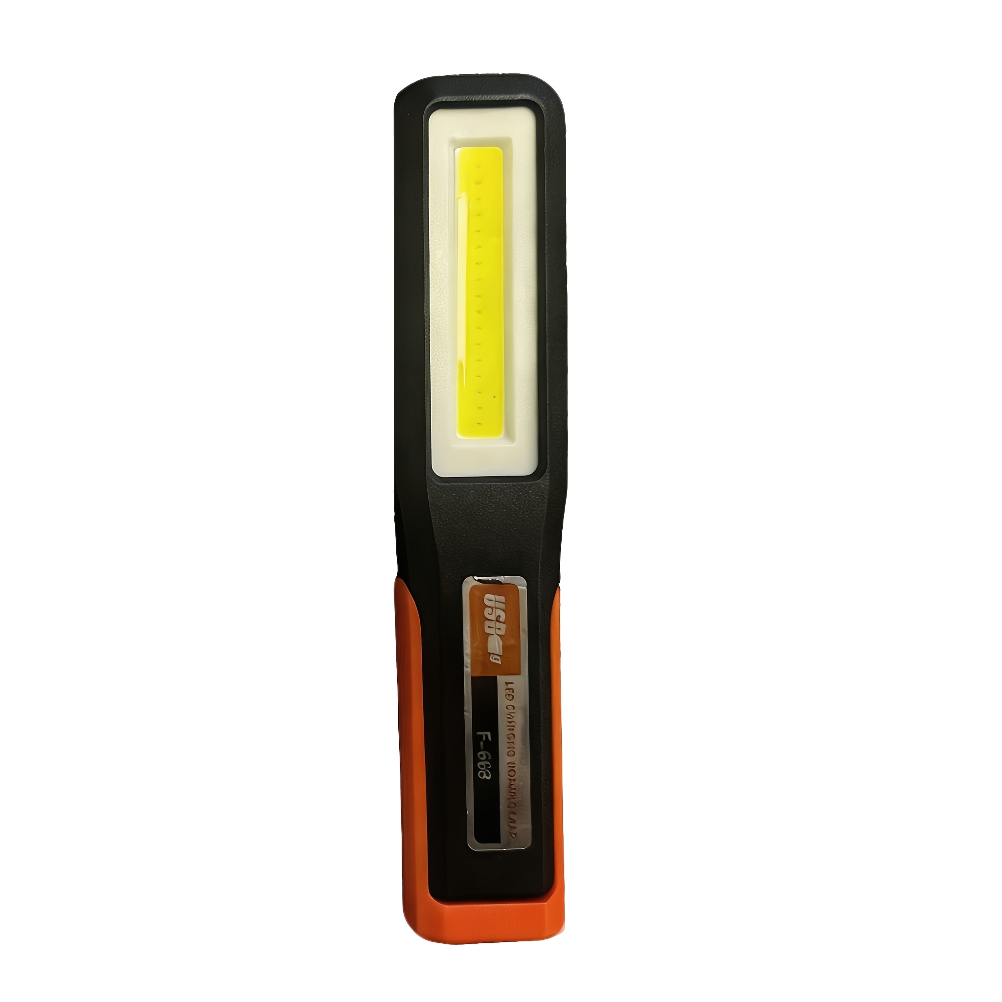 E-shop Multifunktionale COB Taschenlampe, USB Wiederaufladbare Arbeitsleuchte, Tragbare Taschenlampe mit Magnetfuß und Haken, 180 Grad Drehbare