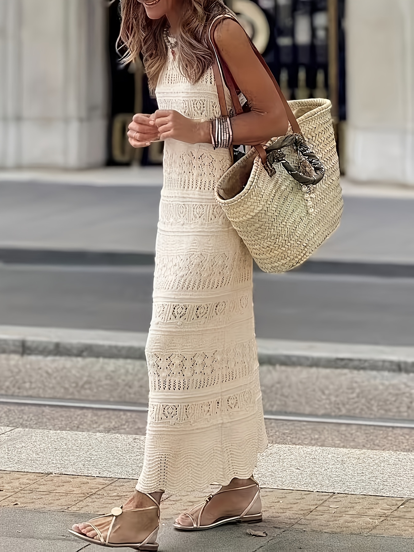 h&m white beach dress Seafolly | Knit Maxi Dress Black – main image 1