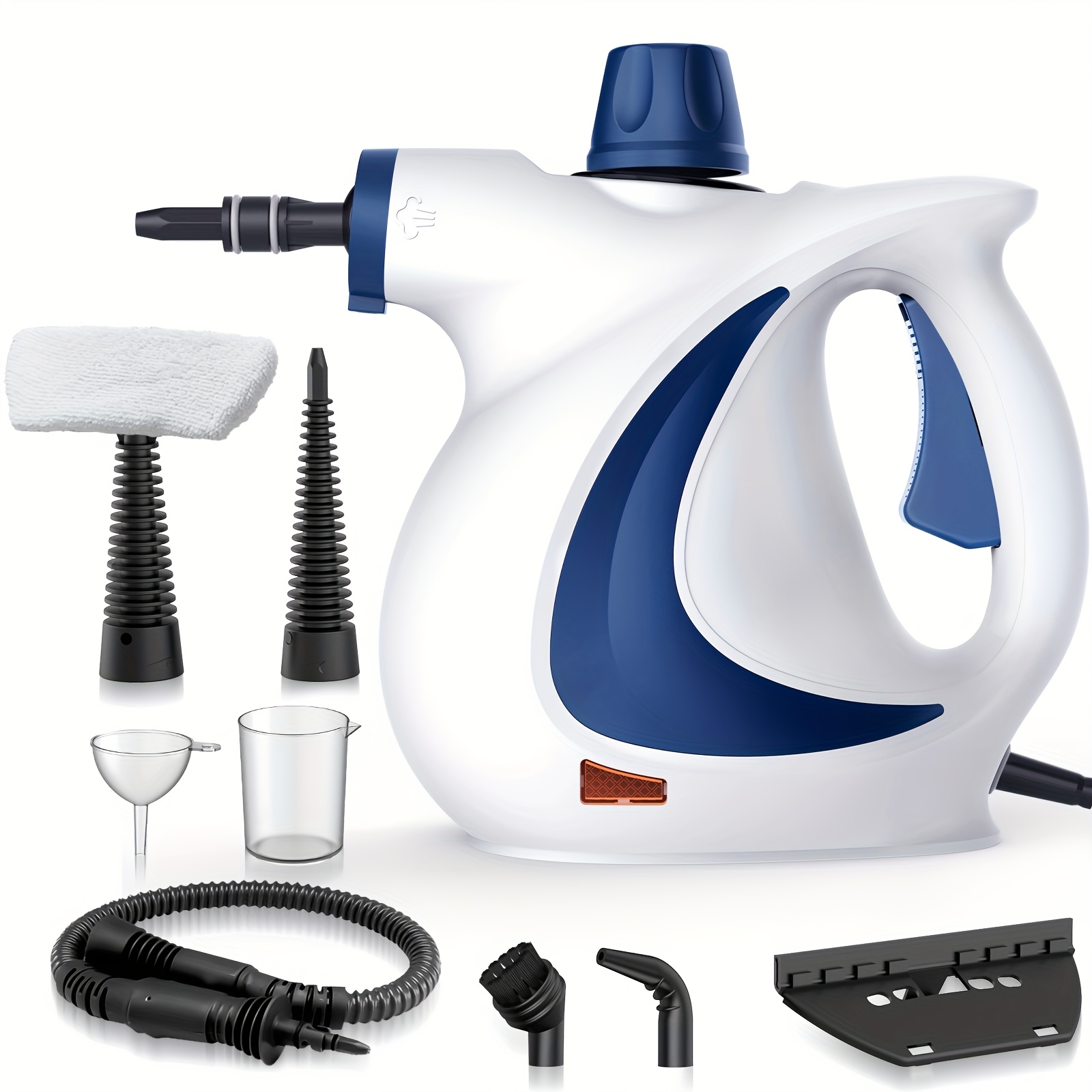 TEMU Pressurized Handheld Steam Cleaner With 300kpa High Pressure And 15s Instant Heat Xl 350ml Tank For Deep Cleaning Floors Grout Car Seats Plus 9