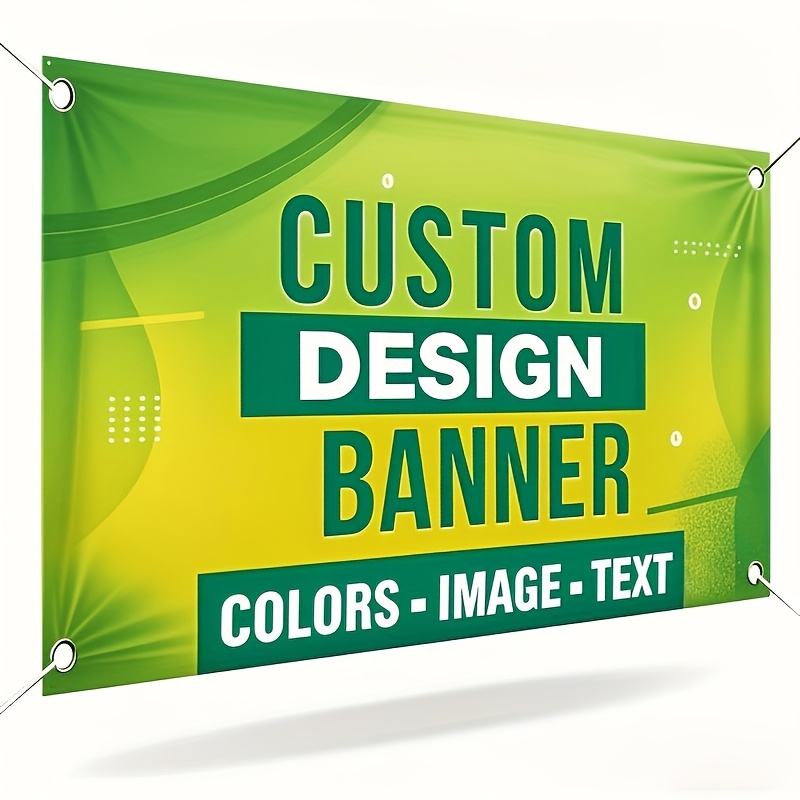 A Customizable Banner Flag That Supports Personalized Design, A Of Size Options, And Is Equipped With 4 Brass Grommets. You Can Print Images, Text, And Logos On Using Digital Printing Technology