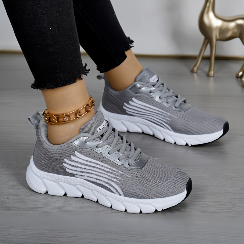 solid color casual sneakers women s lace comfy breathable
