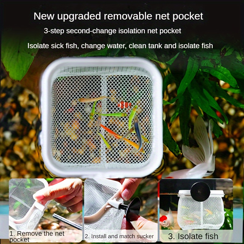 3d Telescopic Fish Tank Catch Net Aquarium Catching Shrimp Net Retractable  Small Stainless Steel Rod Round Shape Fishing Net - Temu United Kingdom