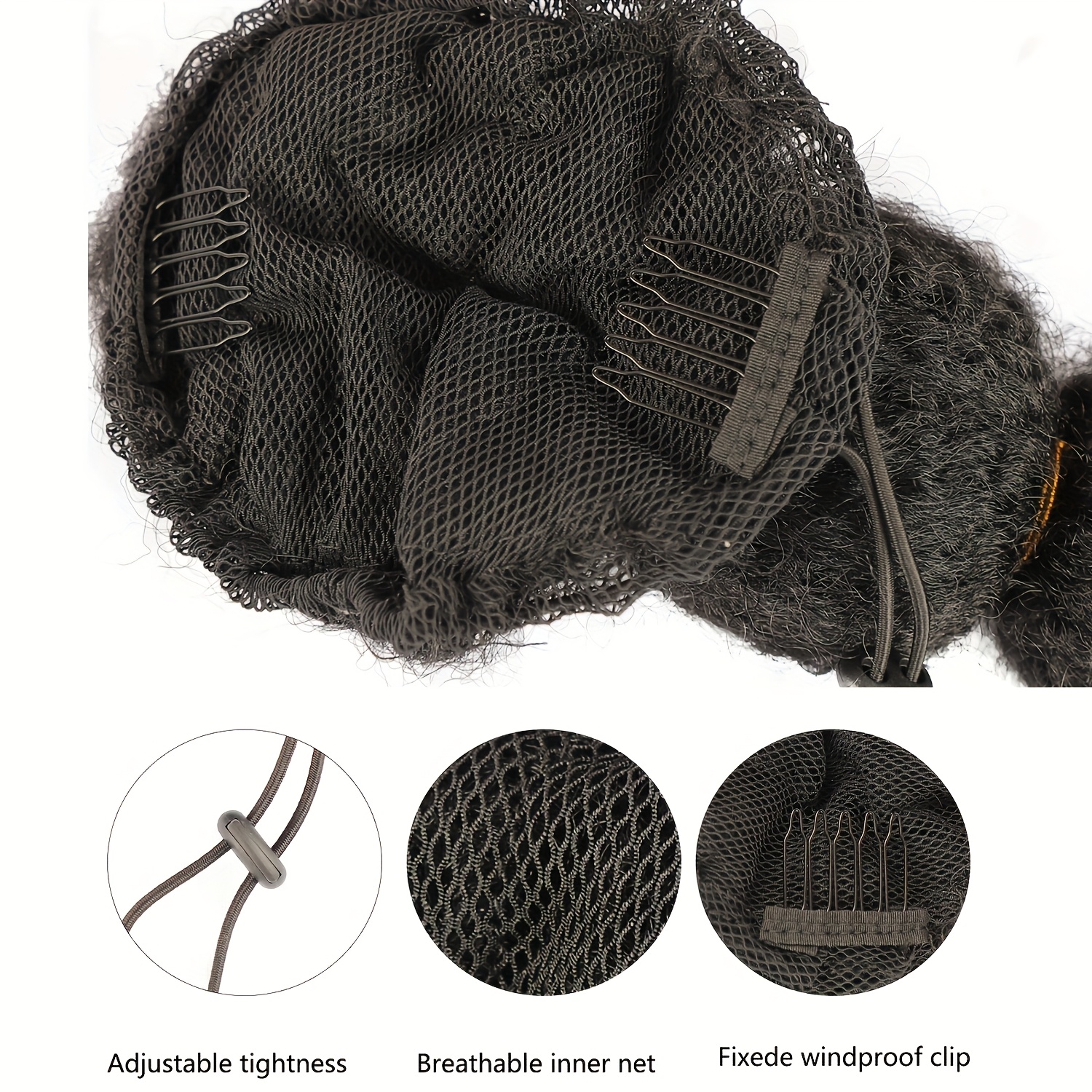 1 pack bubble ponytail hair extensions s natural textured synthetic   human like   to install secure hold versatile for everyday special occasions stylish updo accessory   buns secure installation hair accessories details 2