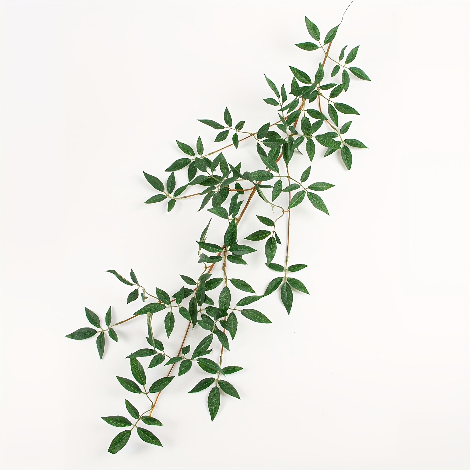 Image of Italian Ruscus Artificial Plants Vines, 35.5in Detachable Hanging Leaves Greenery Garland, Realistic Texture Filler Decor For Room/wall/office, Wedding Arrangement, Outdoor/shelf