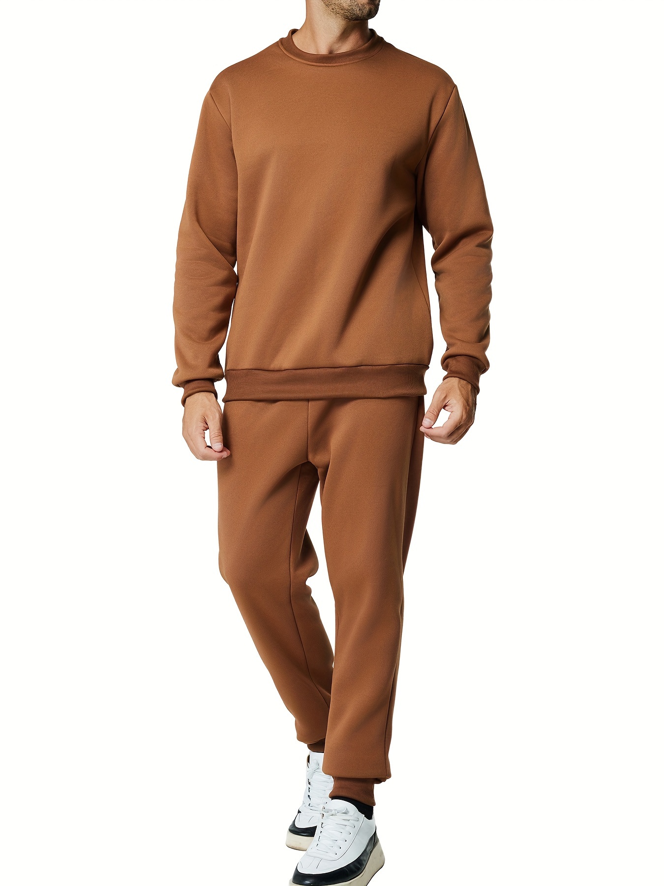 men's outfit long sleeve crewneck pullover sweatshirt Temu Australia