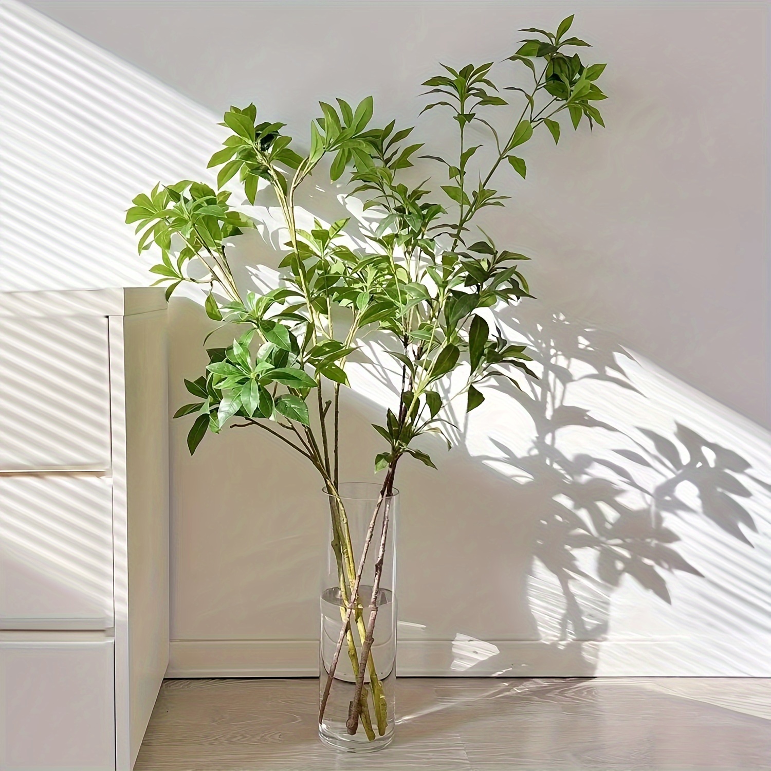 Temu Conjunto De 3 Piezas, Elegantes Tallos De Plantas Falsas - Ramas De Boj Artificial De 31.5 Pulgadas Para Rellenar Jarrones De Moda, Decoración In