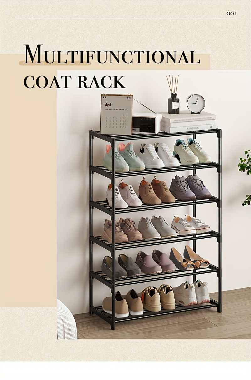 1pc 3 4 layer shoe rack small storage rack     in cabinets living rooms garages and entrances saving space multifunctional storage for shoes and boots organizing miscellaneous items details 0