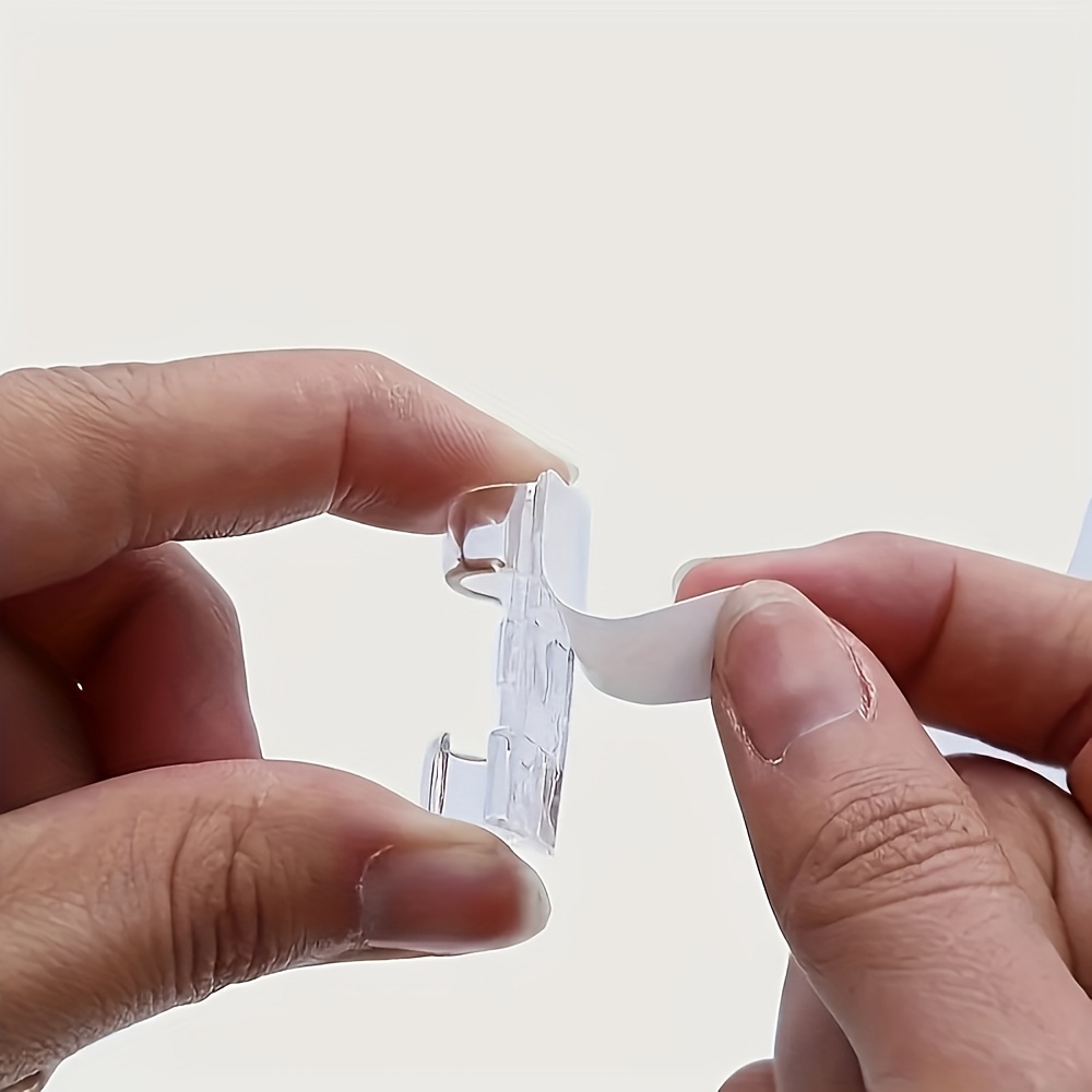 80pcs Transparent Plastic Cable Clips for Electrical Wiring