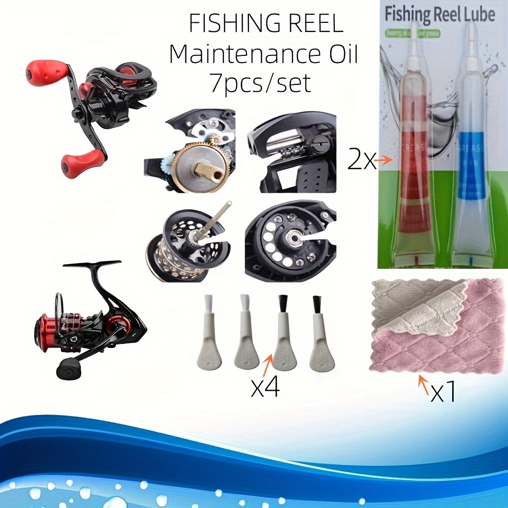Fishing Reel Maintenance Accessory Set Including Liquid - Temu