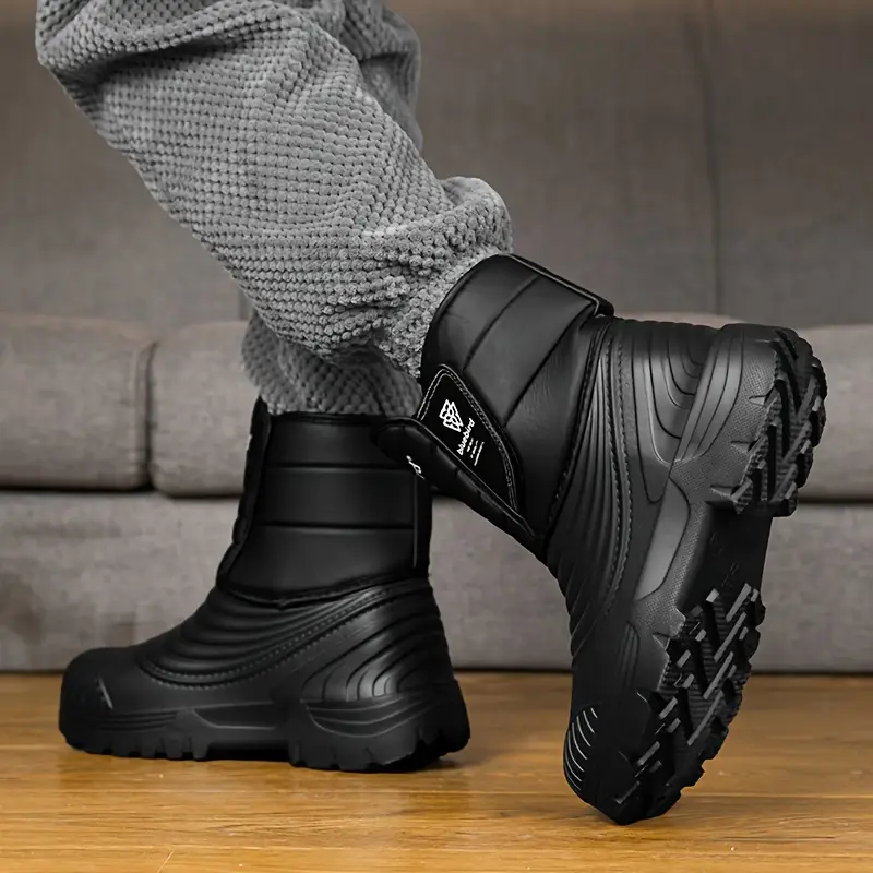 mens winter snow boots big size high quality insulated with fleece lining for high for outdoor casual wear Product details 3