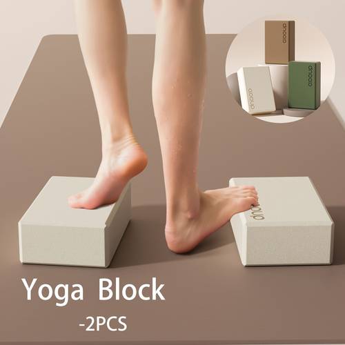 two eva high density yoga blocks suitable for yoga pilates practice and stretching exercises enhance flexibility provide without collapsing ideal for home use yoga accessory set