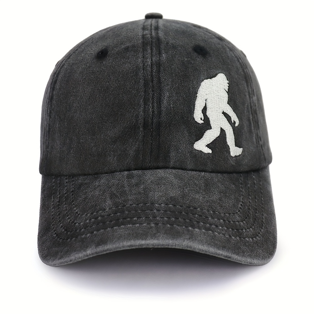 TEMU Sasquatch Gifts For Women, Funny Sasquatch Hats For Men, Adjustable Vintage Embroidered Sasquatch Baseball , Birthday Gifts For Mom Dad