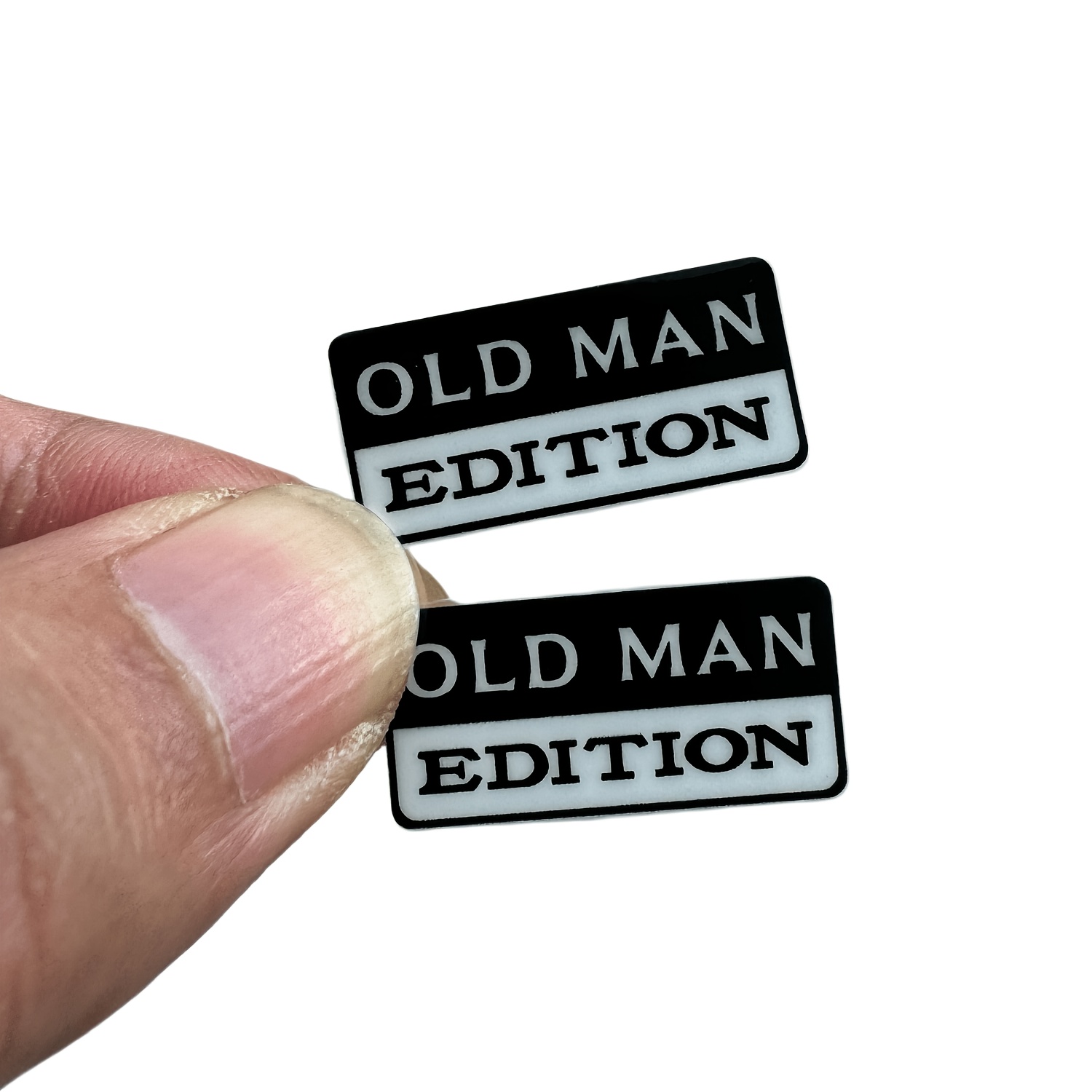 2pcs Old Man Edition Style Stickers - Suitable For Cars, Trucks, Motorcycles, Laptops, Suitcases, Bumpers Decals