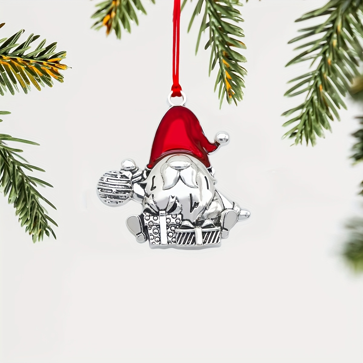 Image of A Little Gnome Ornament, Perfect For Decorating A Christmas Tree, A Festive Gift For Or Family, No Electricity Needed, Ideal For A Christmas Atmosphere