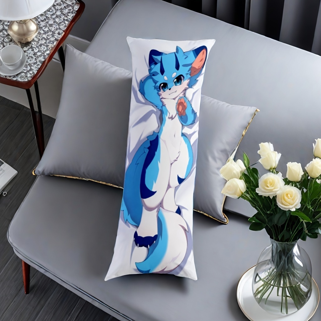 

1pc Anime Character High- Throw Pillow Cover - Machine Washable, Invisible Zipper, Bedroom & Sofa Decor - Polyester, Multiple Colors