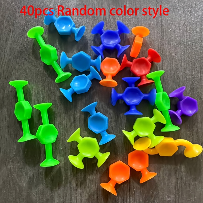 Image of 10/20/40pcs Colorful Suction Cup Fidget Toys For Kids, Sensory Toys Improve Color Recognition And . Color .random Color