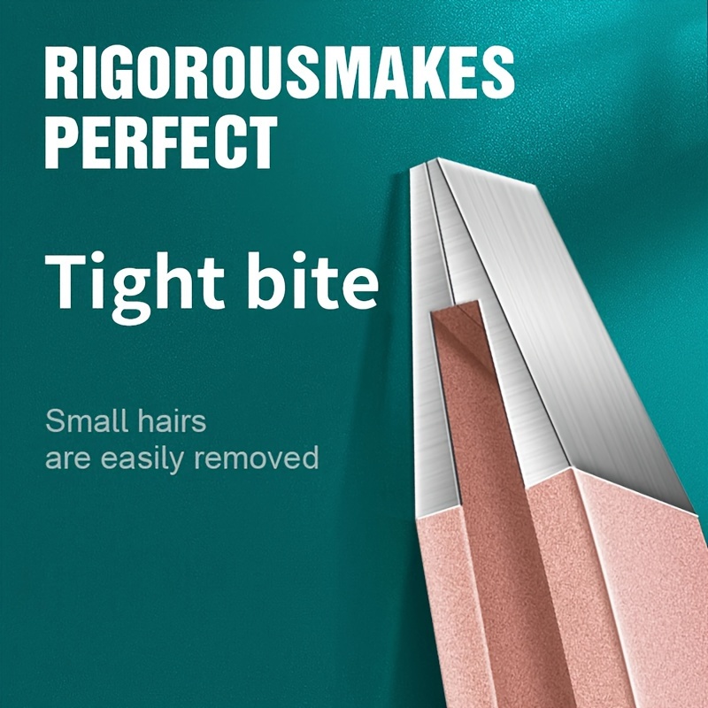 4pcs precision stainless steel tweezers for eyebrow hair facial hair removal blackhead slant tip angle tip pointed tip details 1